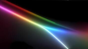 high speed rainbow beam ray of future technology transmission concept photo