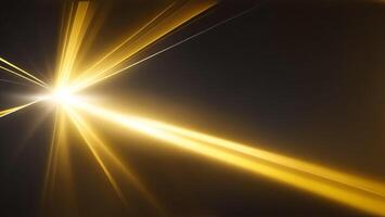 high speed yellow beam ray of future technology transmission concept AI generated photo