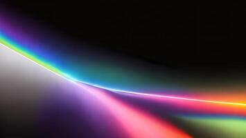high speed rainbow beam ray of future technology transmission concept photo