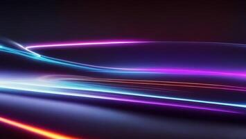 high speed rainbow beam ray of future technology transmission concept photo