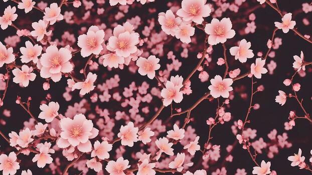 rama de rosado Cereza florecer árbol ai generado foto