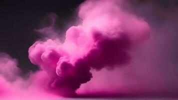 pink smoke dark background mysterious magic surprise blurred magical AI generated photo