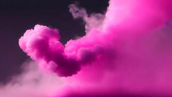 pink smoke dark background mysterious magic surprise blurred magical AI generated photo