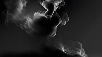 black smoke dark background mysterious magic surprise blurred magical AI generated photo