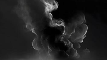 black smoke dark background mysterious magic surprise blurred magical AI generated photo