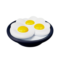escalfado huevos icono delicioso desayuno Mañana energía vitalidad ai generado png