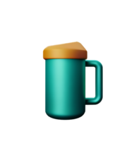 coffee cup breakfast vitality aroma ceramic cup hot drink refreshing 3D icon AI generated png