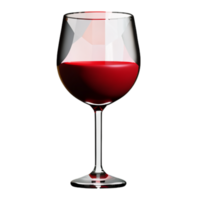 rot Wein Glas Kelch Feier jubeln Getränk romantisch Kunst aromatisch Nachlässe ai generiert png