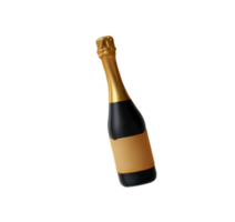 Champagne fles rood wijn viering juichen drank romantisch aromatisch landgoederen ai gegenereerd png