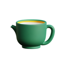 Tea Mug cup Coffee Mug green Ceramic Hot Health Refreshing png