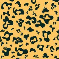 Abstract Modern Leopard Seamless Yellow Color Pattern vector