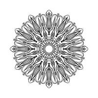 mandala dibujado a mano. decoración en ornamento étnico oriental doodle vector