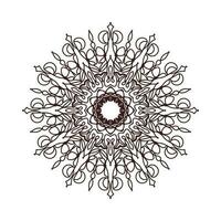 mandala dibujado a mano. decoración en ornamento étnico oriental doodle vector