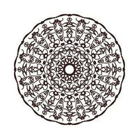 mandala dibujado a mano. decoración en ornamento étnico oriental doodle vector