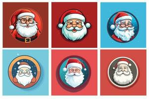 Santa icon vector stock photo. Santa Illustration