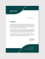 Professional corporate business letterhead template design vector