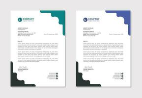 Letterhead template design for business and corporate vector