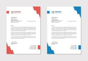 Letterhead template design for business and corporate vector