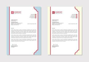 Letterhead template design for business and corporate vector