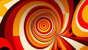 retro orange white beige groovy psychedelic background . photo