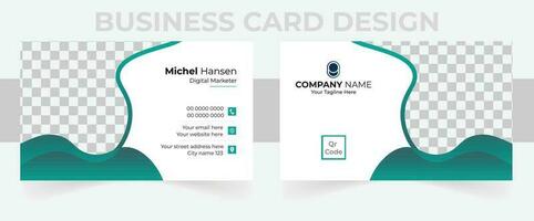 Creative business card. Creative and Clean Business Card Template. Modern business card design vector