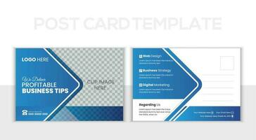 creativo moderno corporativo tarjeta postal diseño. negocio tarjeta postal , evento tarjeta, directo correo Eddm, invitación diseño modelo. vector
