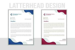 Latterhead design tamplate vector