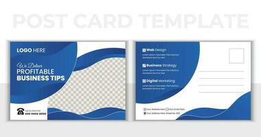 Modern corporate postcard design. Business Postcard , Event Card, Direct Mail EDDM, Invitation Design Template. vector