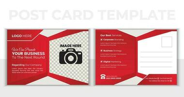 Modern corporate postcard design. Business Postcard , Event Card, Direct Mail EDDM, Invitation Design Template. vector