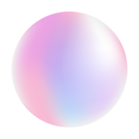 Gradient circle shape, holographic vibrant round icon. Multicolor buttons can be used in banner, social media, web, as design element. png