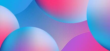 Multicolored abstract background design. Fluid gradient circle shapes composition. Futuristic design landing page, cover, banner, ads, social media, presentation concept. vector