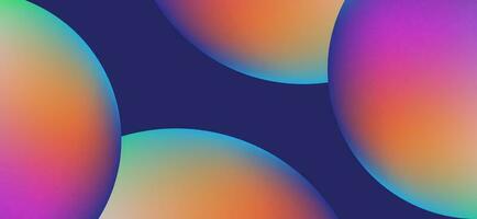 Multicolored abstract background design. Fluid gradient circle shapes composition. Futuristic design landing page, cover, banner, ads, social media, presentation concept. vector