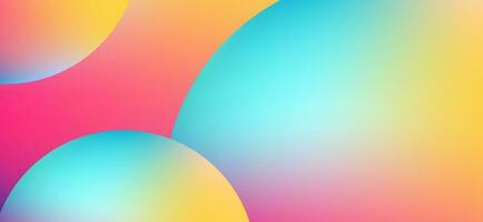 Multicolored abstract background design. Fluid gradient circle shapes composition. Futuristic design landing page, cover, banner, ads, social media, presentation concept. vector