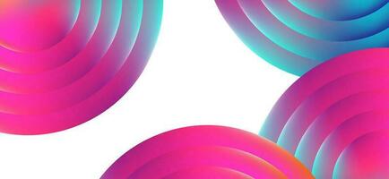 Multicolored abstract background design. Fluid gradient circle shapes composition. Futuristic design landing page, cover, banner, ads, social media, presentation concept. vector