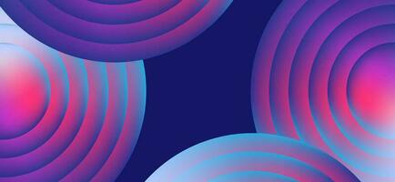 Multicolored abstract background design. Fluid gradient circle shapes composition. Futuristic design landing page, cover, banner, ads, social media, presentation concept. vector