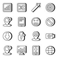 Pack of Business and Commerce Linear Icons vector
