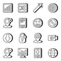 Pack of Business and Commerce Linear Icons vector