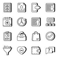 Pack of User Experience Linear  Icons vector