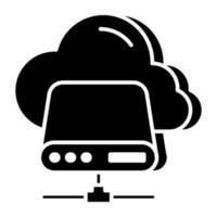 Vector design of cloud hard drive