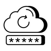 Vector design of cloud password reset