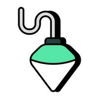 A trendy vector design of plumb bob