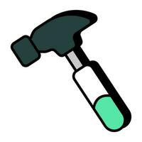 Modern design icon of cobbler hammer vector