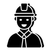 A creative design icon of labor vector