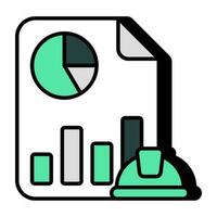 Modern design icon of labor analytics vector