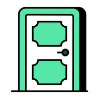 Unique design icon of door vector