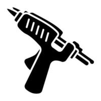 An icon design of glue gun vector