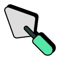 Vector design of trowel, flat icon