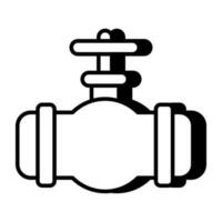 Perfect design icon of pipe valve vector