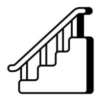 Creative design icon of stairs vector