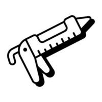 An icon design of glue gun vector